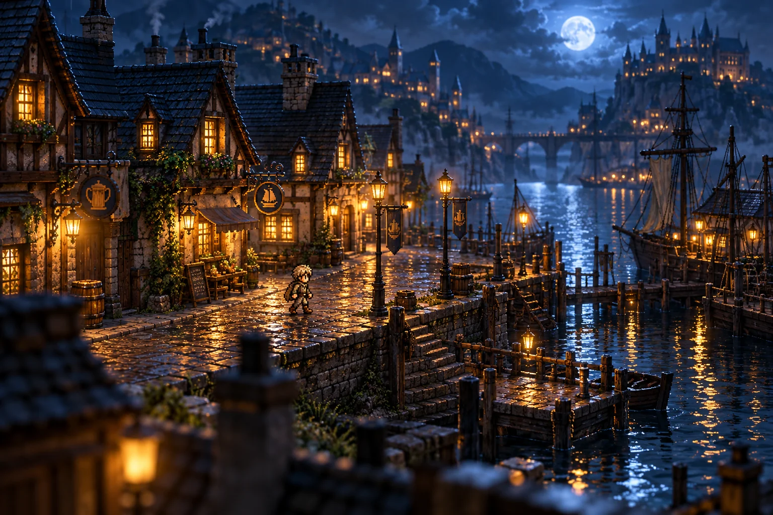 Harbour at Night